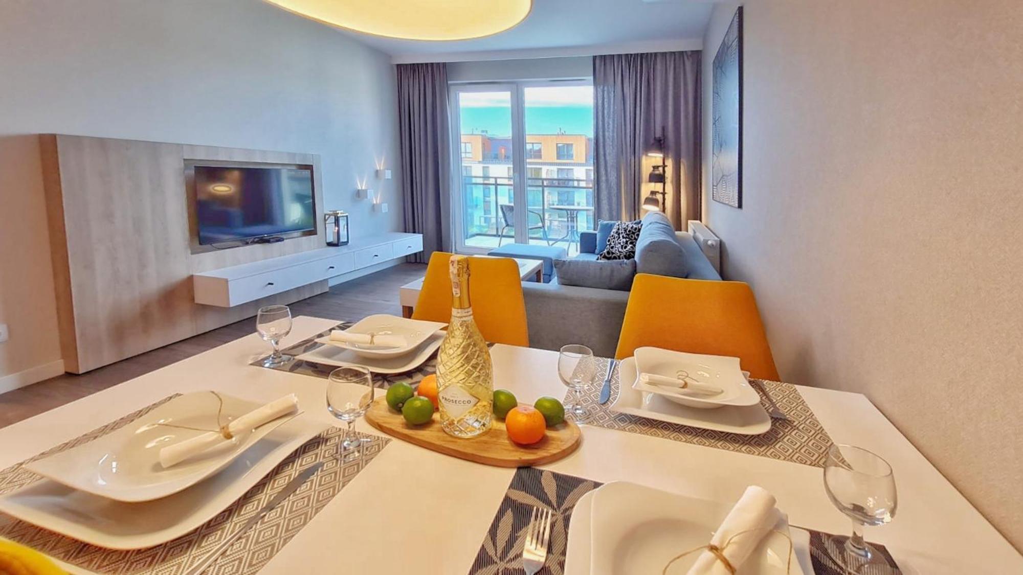 Апартаменти Bel Mare 308c Z Sypialnia I Balkonem